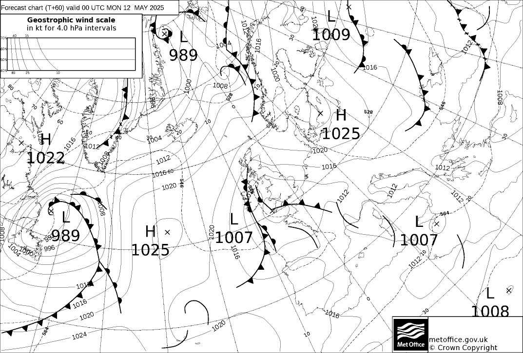 the weather situation in two and a half days