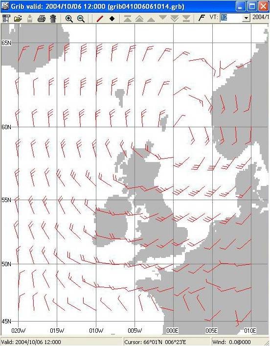 GRIB vector winds using Viewfax GRIB vector winds using Viewfax