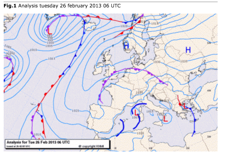 European Synoptic Weather Chart